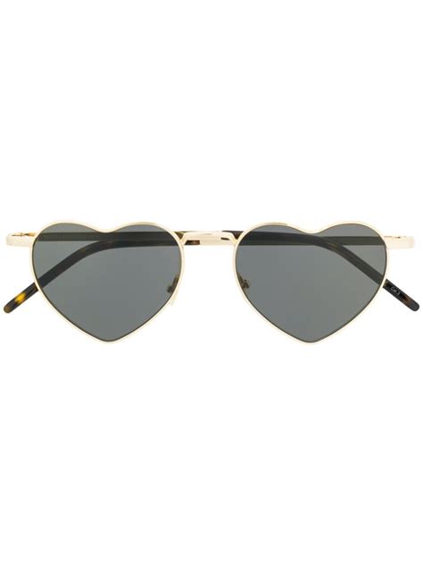 ysl heart sunglasses pink|saint laurent clear sunglasses.